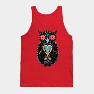 Day Of The Dead Owl Tank Top